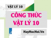 Tổng hợp Công thức Vật lý 10 Học kỳ 1 Đầy đủ, Chi tiết nhất